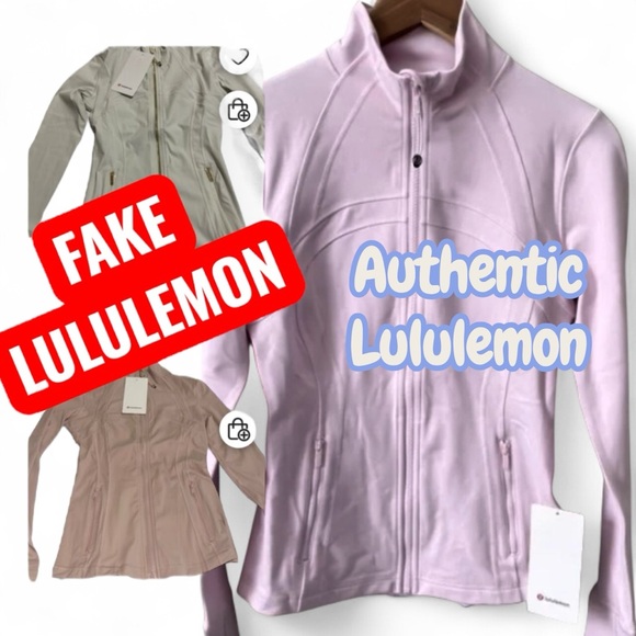 lululemon athletica Jackets & Blazers - BUYERS BEWARE FAKE TAG PLACEMENT VS AUTHENTIC